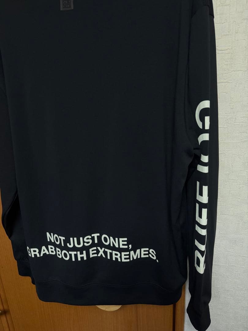 ラフロッグ　rufflog 長袖　ゴルフシャツ　ブラック　XL