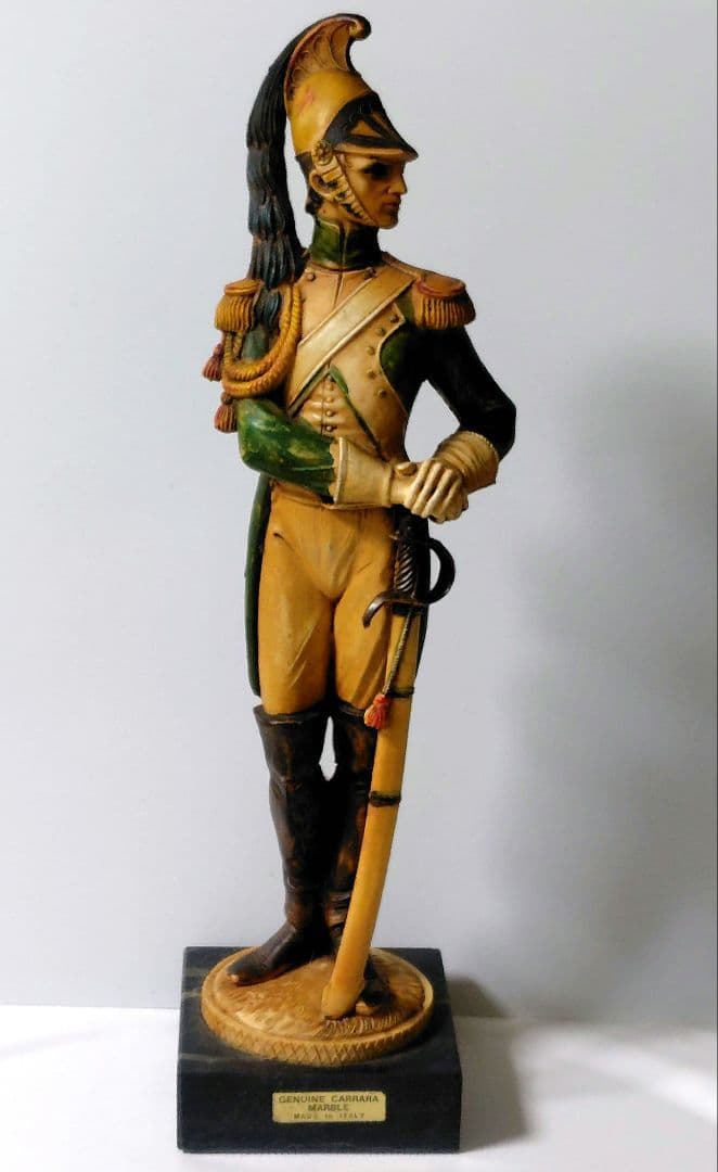 貴重！キャララ大理石 軍人像【ヴィンテージ】約34.5cm★イタリア製