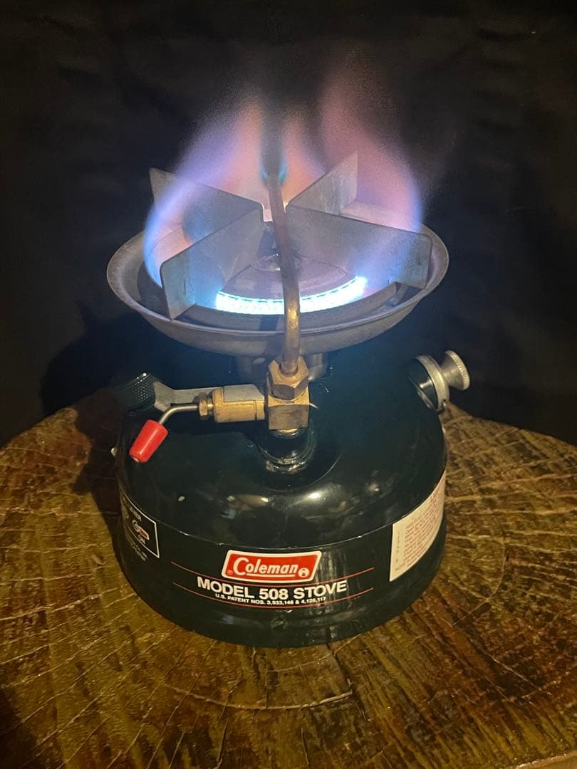 【中古動作確認済】Coleman 508 シングルバーナーコンロ＋【ケース付】