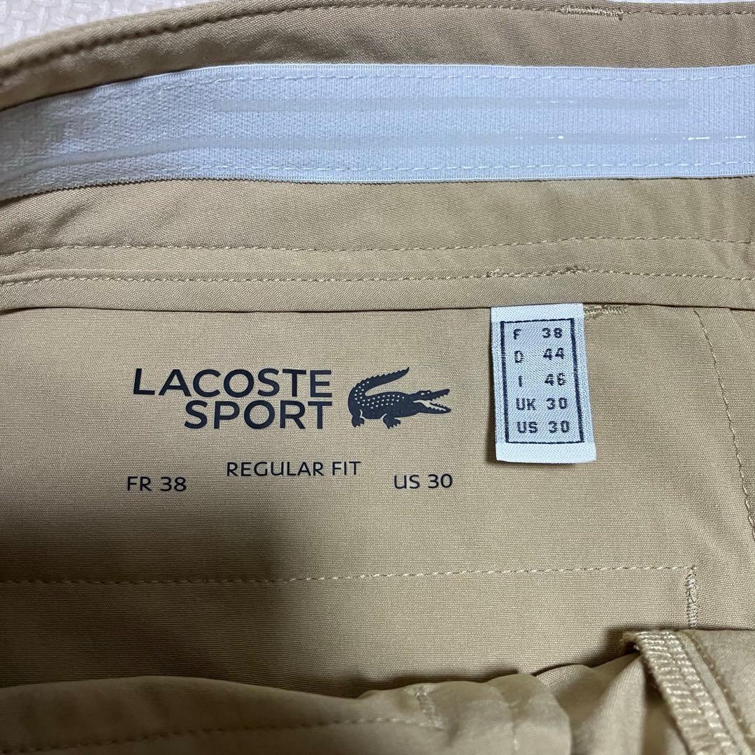 LACOSTE ラコステ ゴルフパンツ スラックス ベージュ ワニロゴ