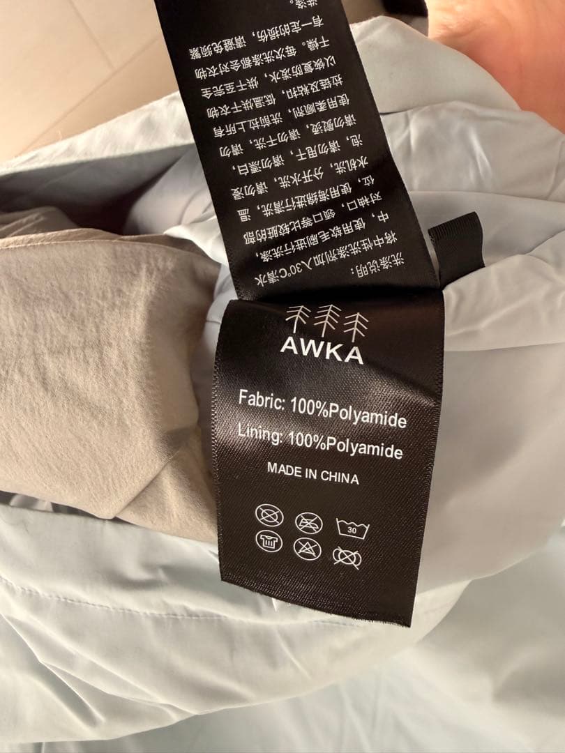 AWKA スノーボードウェア M ベビーブルー 防水 防寒 美品