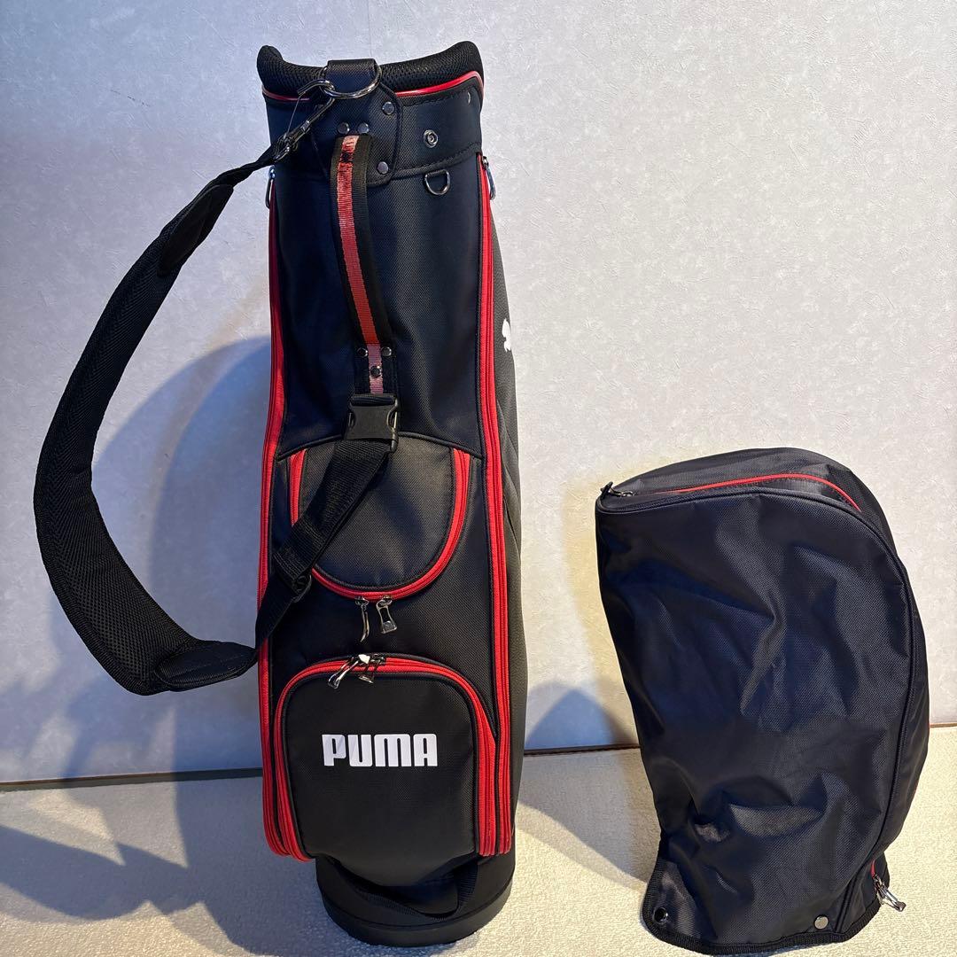 PUMA ゴルフバッグ ブラック/レッド