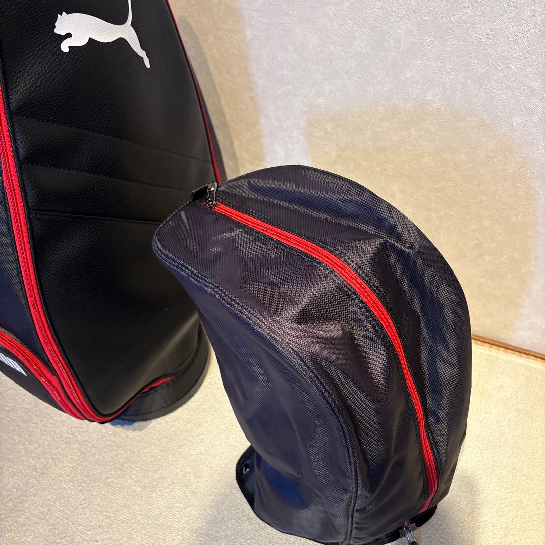PUMA ゴルフバッグ ブラック/レッド