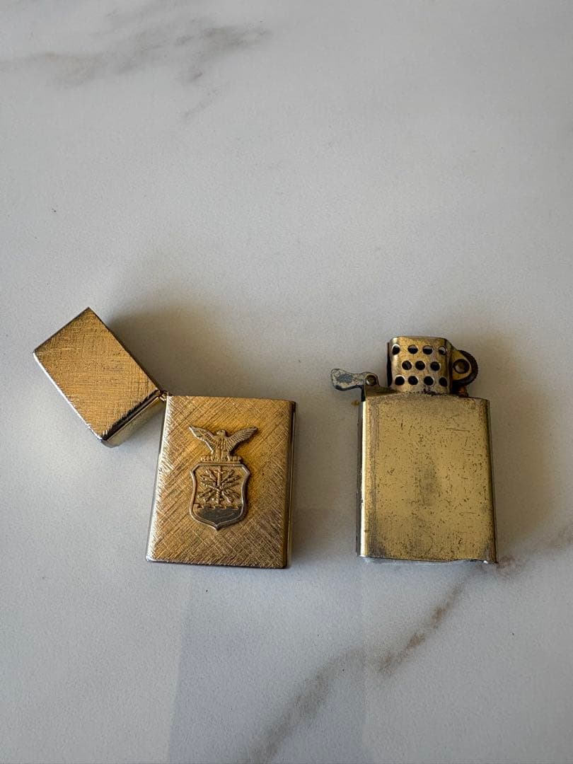 ZIPPO 1932レプリカ 80年代購入＋14Kゴールドプレート 2個セット