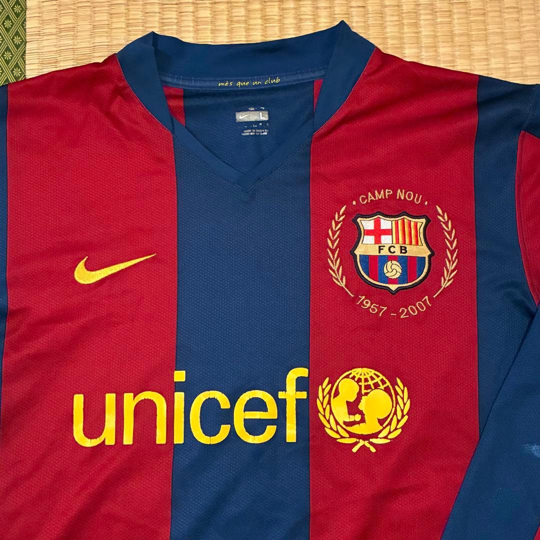 正規品 FC Barcelona バルセロナ 07 08 ユニフォーム 長袖 L