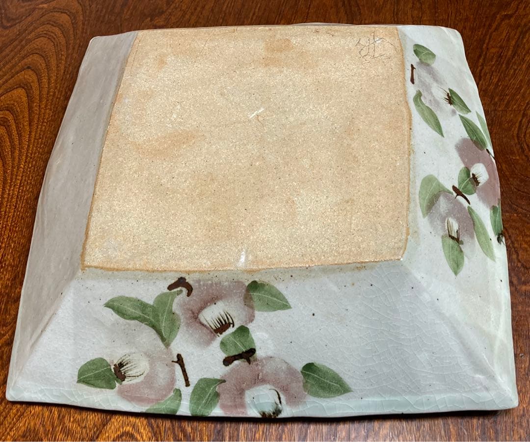 陶器 花器 角皿 四方皿 益子焼