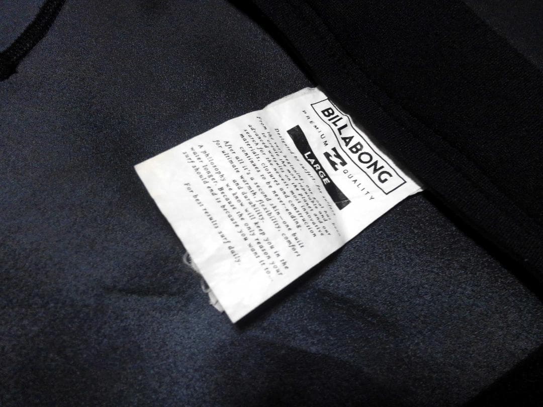 試着のみ ビラボン BILLABONG ウェットスーツ ロングスリーブ タッパー