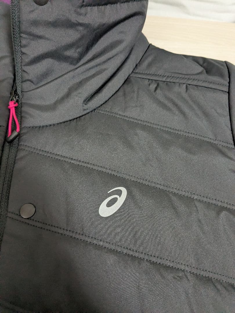 ​【美品】アシックス ウインターランジャケット M 黒 ランニングウェア 冬用