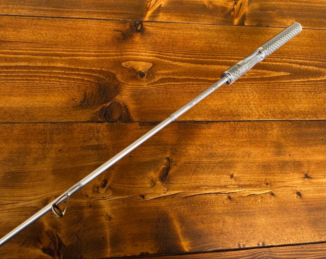 スピニングテレスコロッド　5ft6inch 渓流釣り　トラウトロッド　シルバー