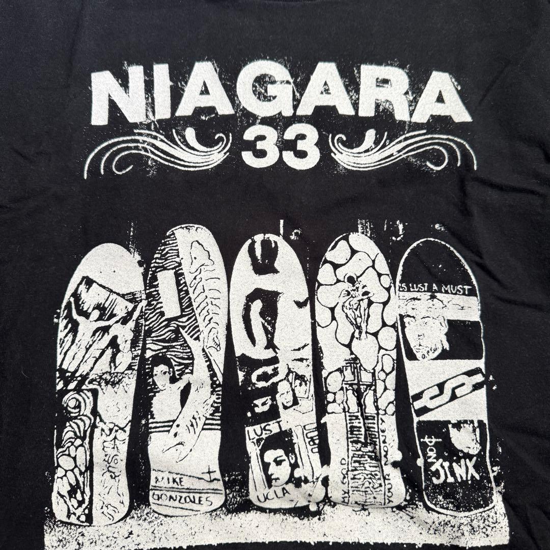 Niagara33 ハードコアバンドTシャツ ブラック L ビンテージ