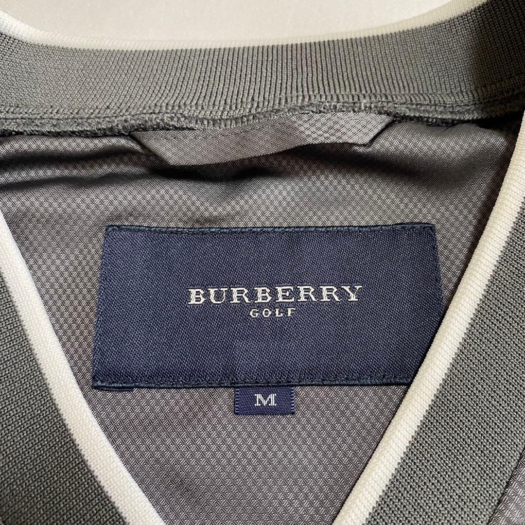 美品✨BURBERRY GOLF/ゴルフウェア/M/Vネック 2way ロゴ