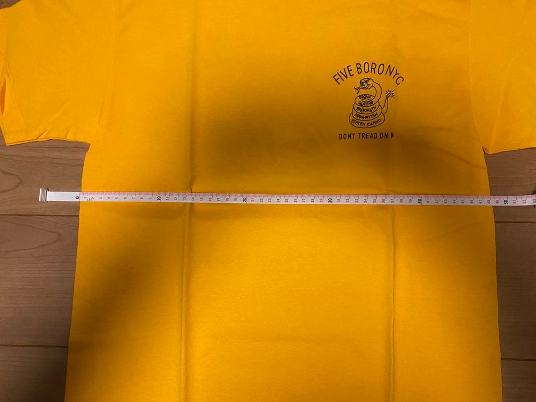 5BORO ファイブボロ Tシャツ Mサイズ YELLOW 黄色