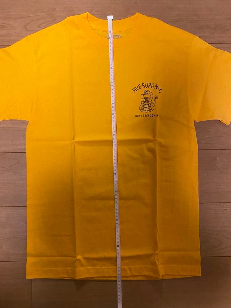 5BORO ファイブボロ Tシャツ Mサイズ YELLOW 黄色