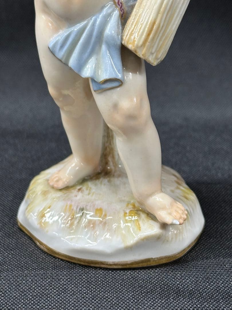 【ダメージ品】meissen マイセン　四季の寓意　夏　フィギュリン　置物
