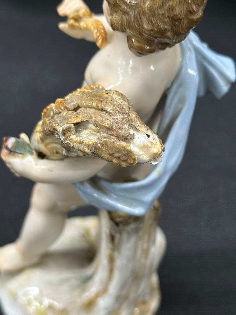 【ダメージ品】meissen マイセン　四季の寓意　夏　フィギュリン　置物