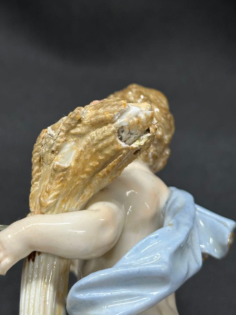 【ダメージ品】meissen マイセン　四季の寓意　夏　フィギュリン　置物