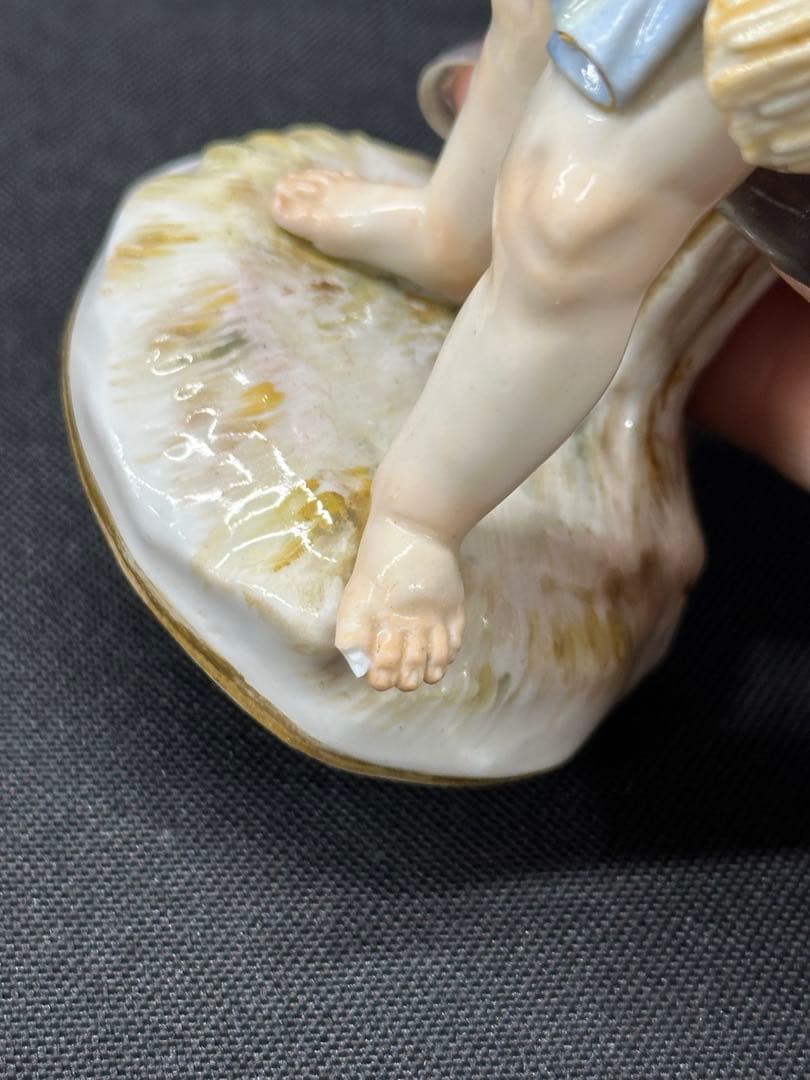 【ダメージ品】meissen マイセン　四季の寓意　夏　フィギュリン　置物