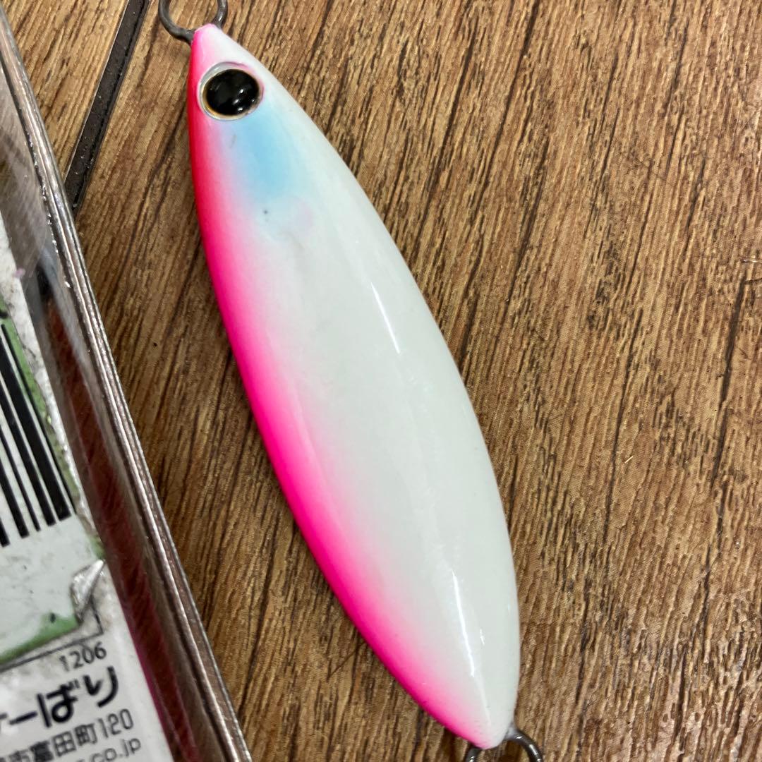 訳有り廃盤品　カルティバ　撃投ジグ　TGエッジ　80g ブルピン　ピンクグロー