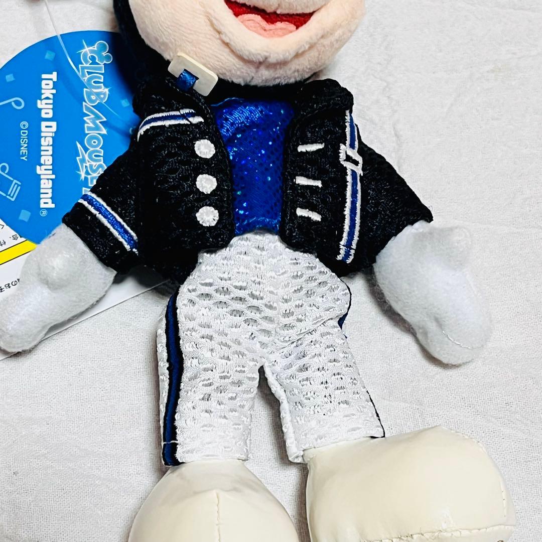 ディズニー　クラブマウスビート　ミッキー　ぬいぐるみバッジ　黒ジャケット