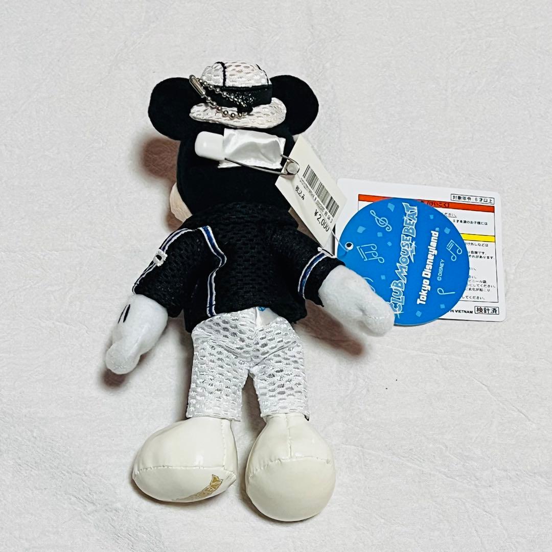 ディズニー　クラブマウスビート　ミッキー　ぬいぐるみバッジ　黒ジャケット