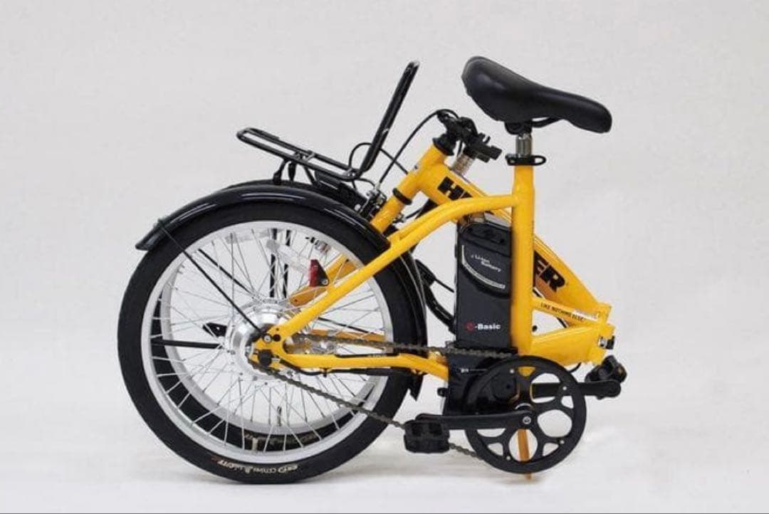 HUMMER 電動アシスト自転車 イエロー　20インチ　実走10キロほど