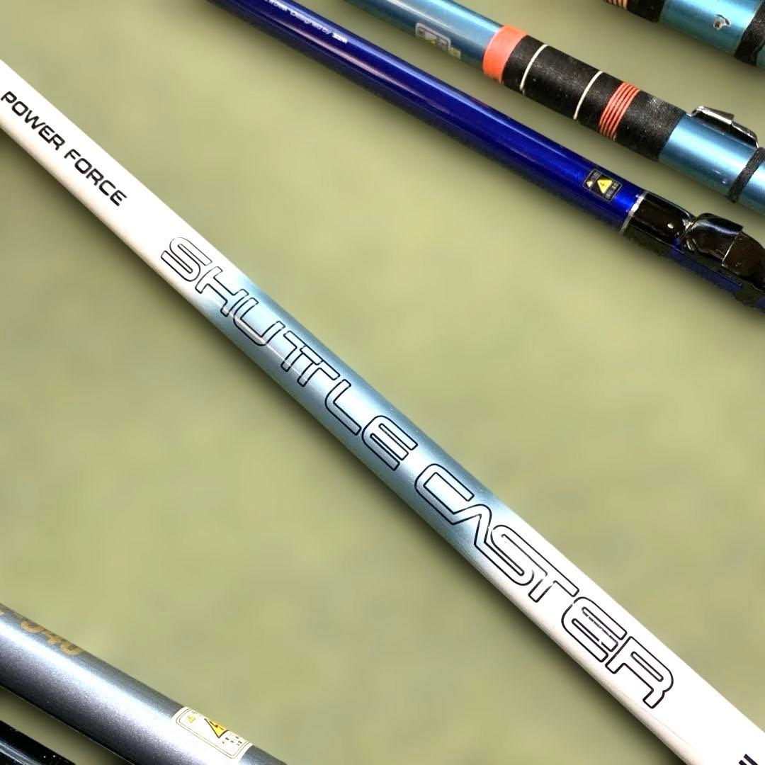 中古釣竿7本SET+大型ケース付【訳有り商品あり】