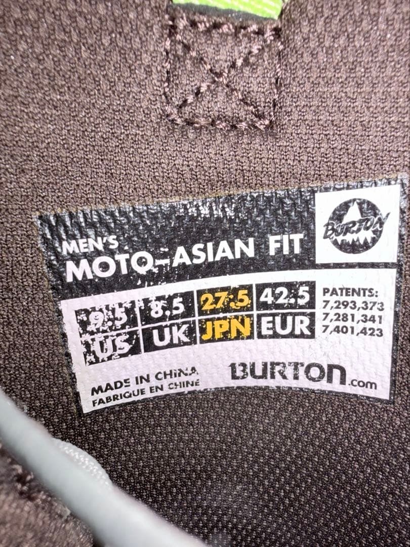 バートン Moto アジアンフィット 27.5cm スノーボードブーツ