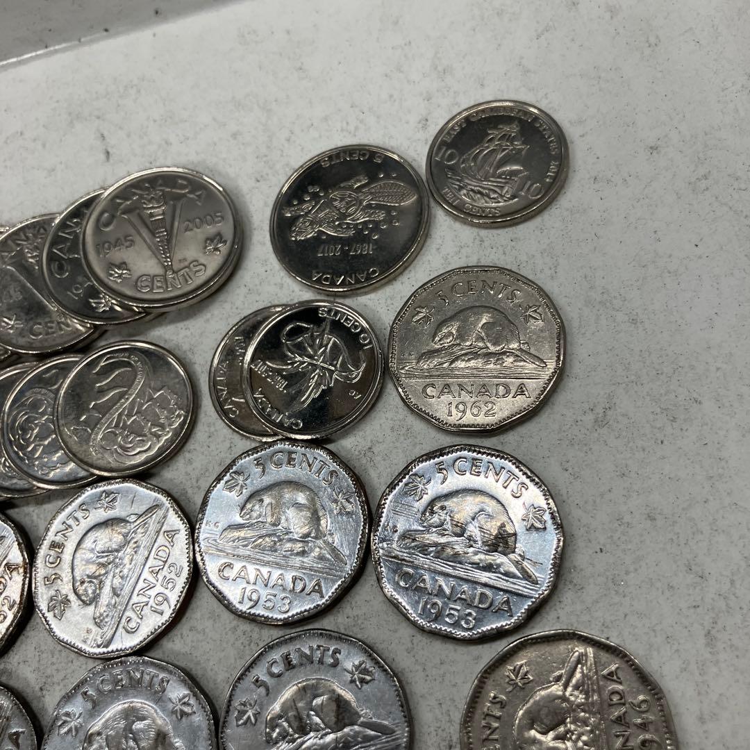 カナダ　1セント　10セント　記念硬貨　ジョージ　エリザベス　5セント　まとめ