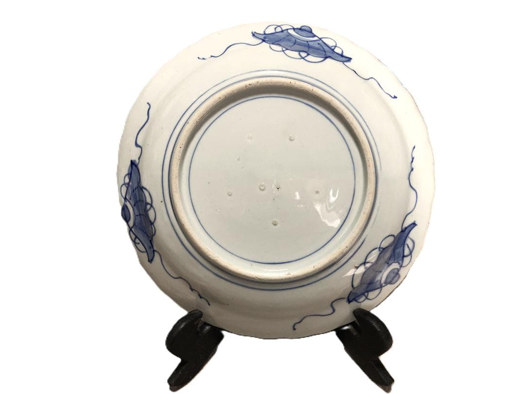 【 骨董 呉須絵特大皿 】　41ｃｍ　伊万里/古伊万里