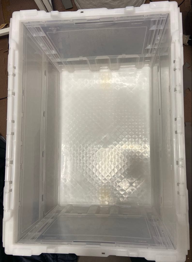 トラスコ中山(TRUSCO) 折りたたみコンテナ ロックフタ付50L 5個セット