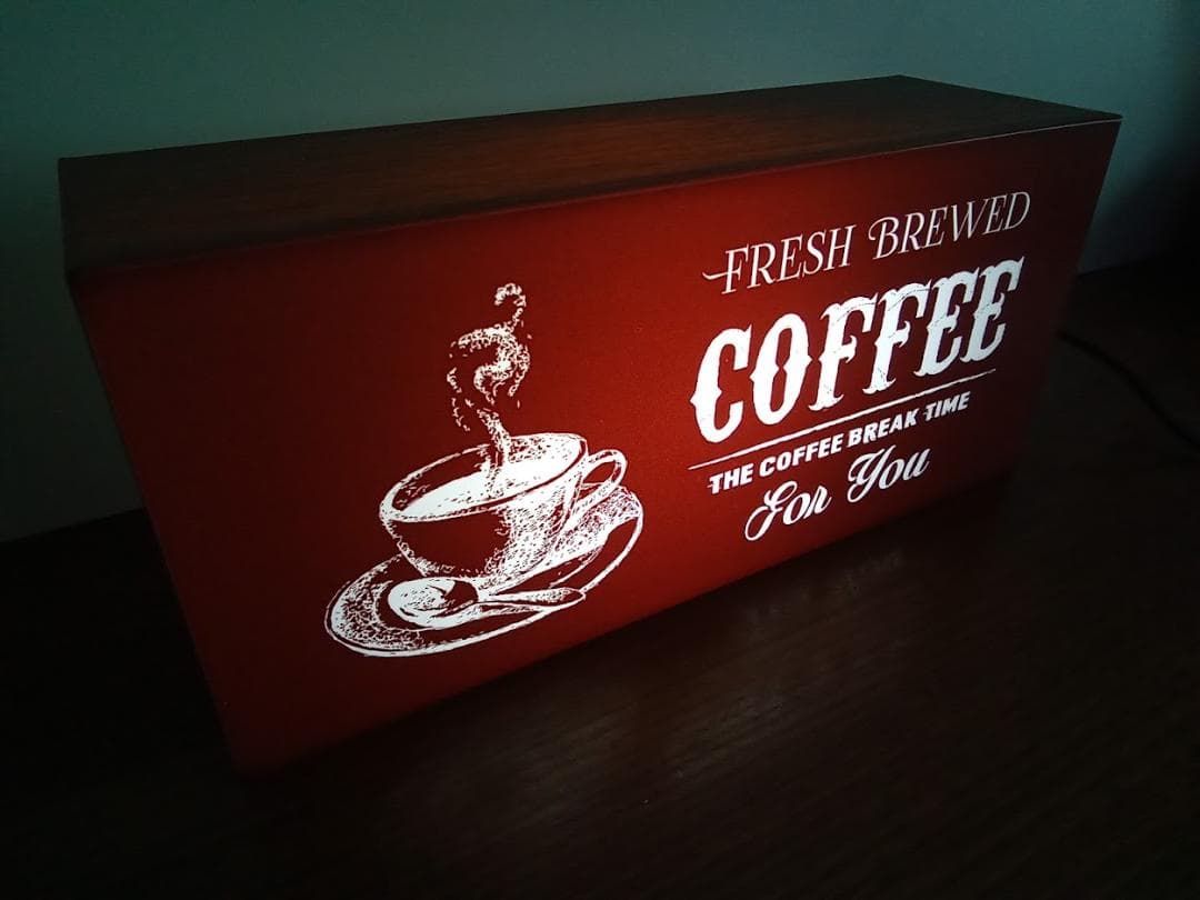 アメリカン カフェ コーヒー 珈琲 喫茶 照明 看板 置物 雑貨 ライトBOX