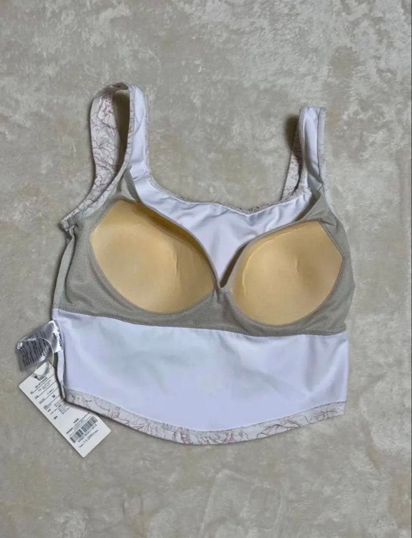 新品未使用　SUKALA ブルーミングフラワー　ブラトップ　アイボリー　M