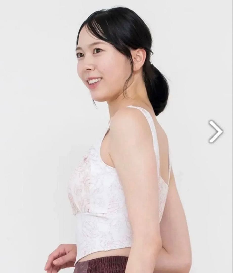 新品未使用　SUKALA ブルーミングフラワー　ブラトップ　アイボリー　M