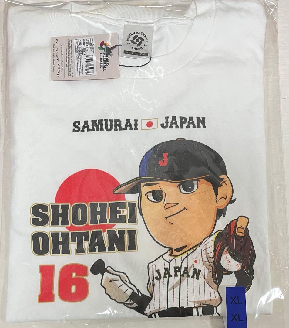 【ラスト一点】　店舗限定　大谷翔平　wbc イラスト　Tシャツ　16番　侍