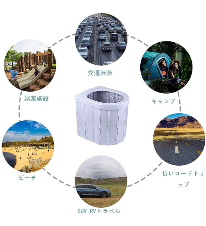 キャンプ トイレ ポータブルトイレ 携帯トイレ 折りたたみ式 ポータブル便座便器