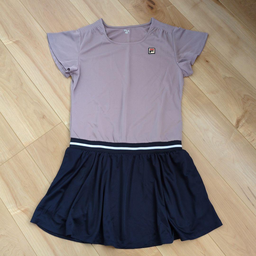 FILA テニスウェア ワンピース　Lサイズ ピンク・ネイビー