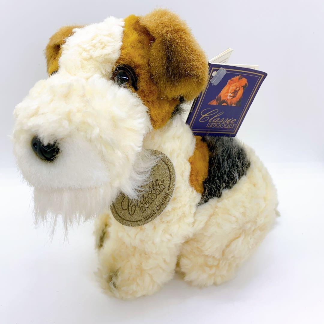 新品*オーロラ社 クラシック フォックステリア ぬいぐるみ 犬 WFT タグ付