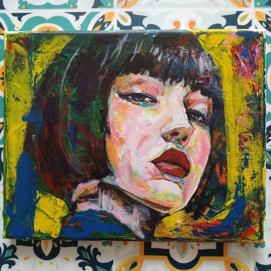 人物画#31 女性の肖像 アクリル画 3号