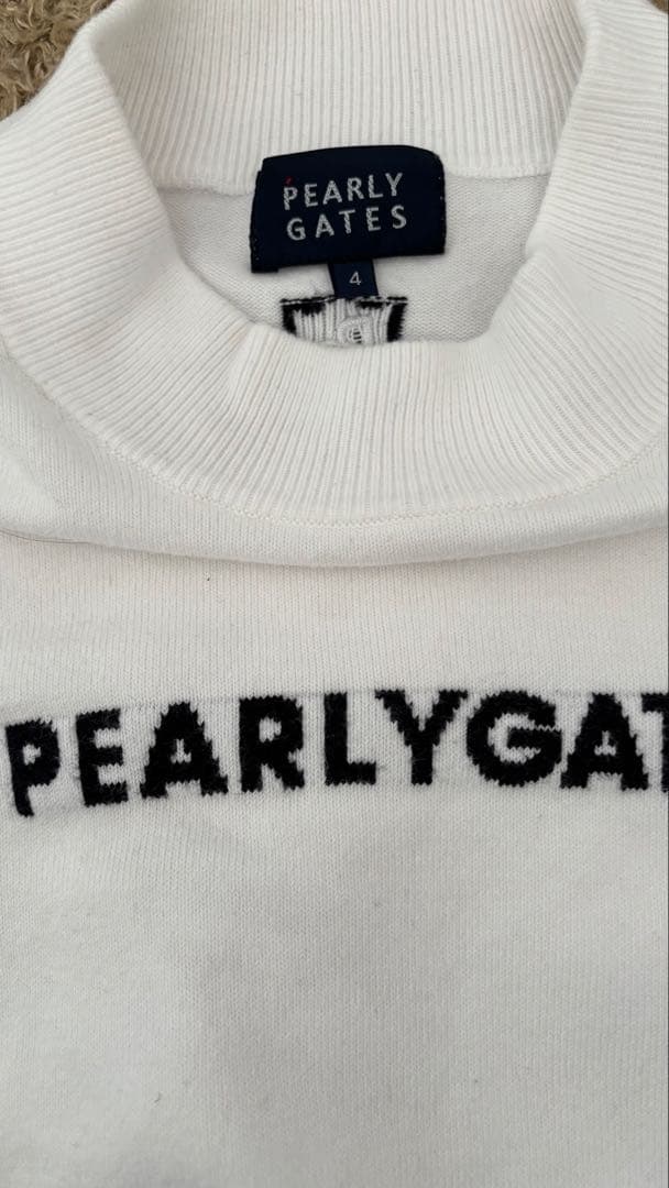 PEARLY GATES ホワイト セーター サイズ4