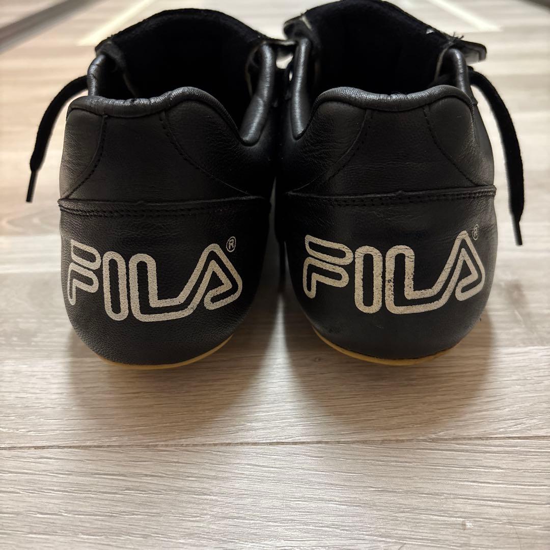 希少レトロ　FILA サッカースパイクブラック
