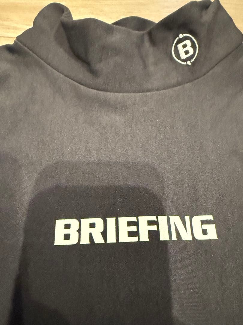 BRIEFING 裏起毛タートルネック M ダークグレー