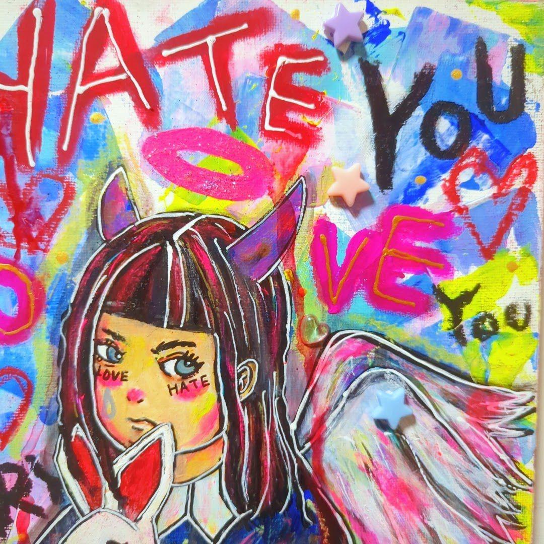 【F4号】Emotion-感情-《現代アート-イラスト》