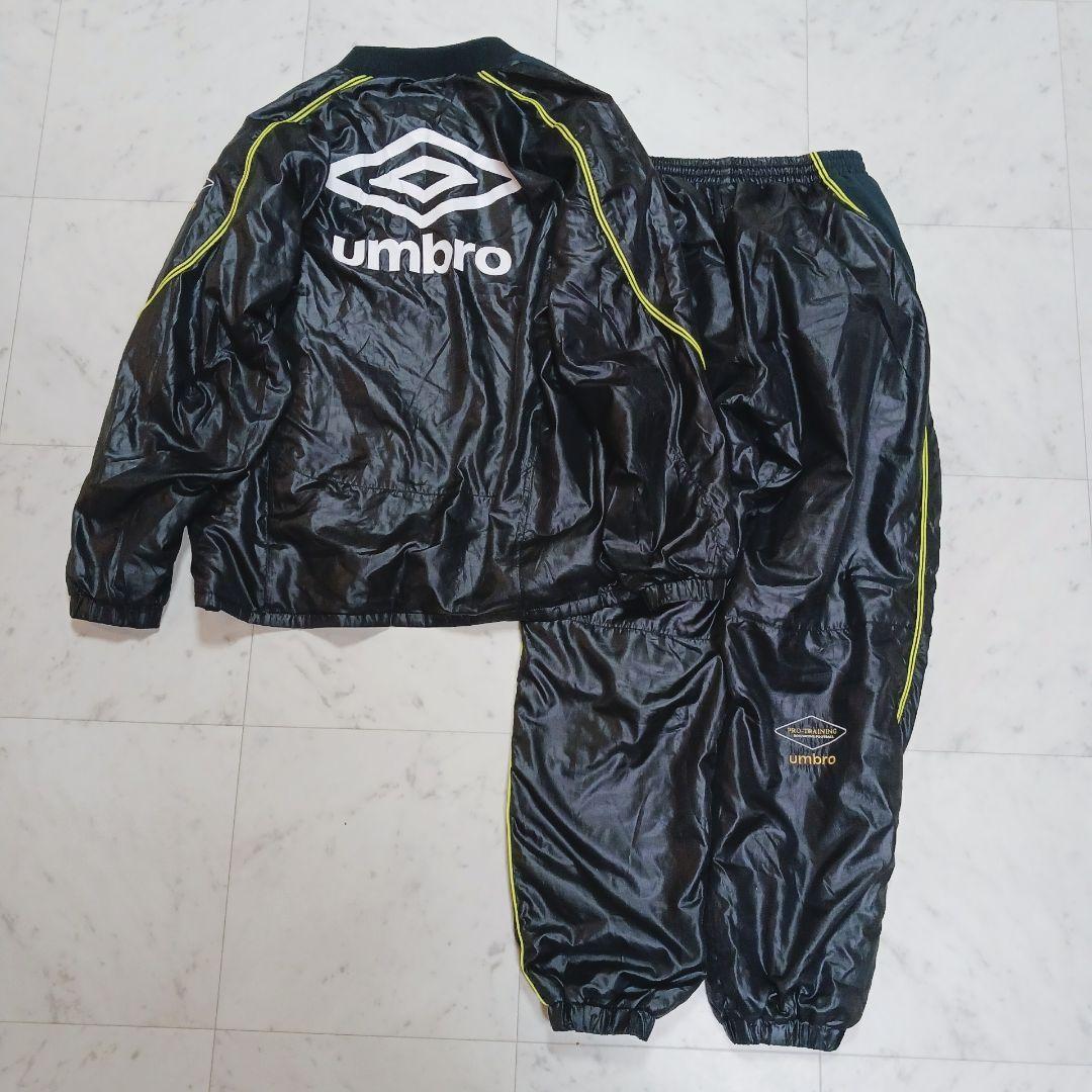 アンブロ　umbro ピステ　上下　セットアップ　ビッグロゴ　黒　M
