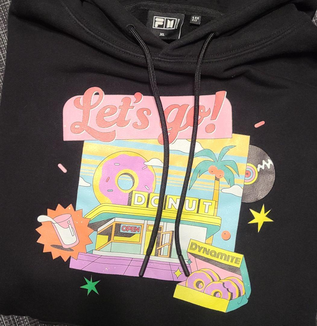 BTS FILA コラボ Dynamite フーディー V テテ パーカー XL
