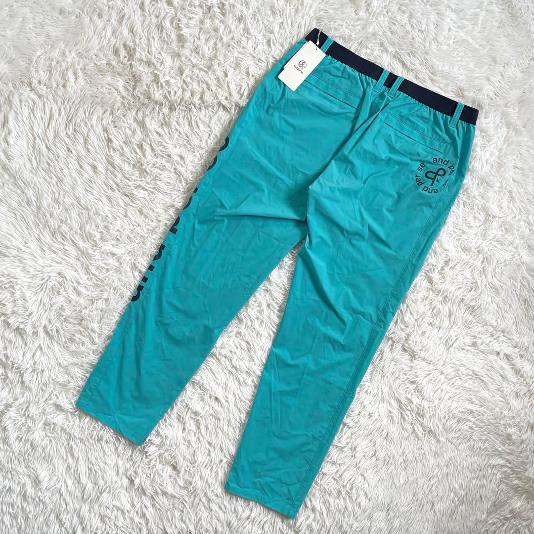 新品 未使用 アンパスィ パンツ ストレッチ 撥水 透湿 グリーン LL XL