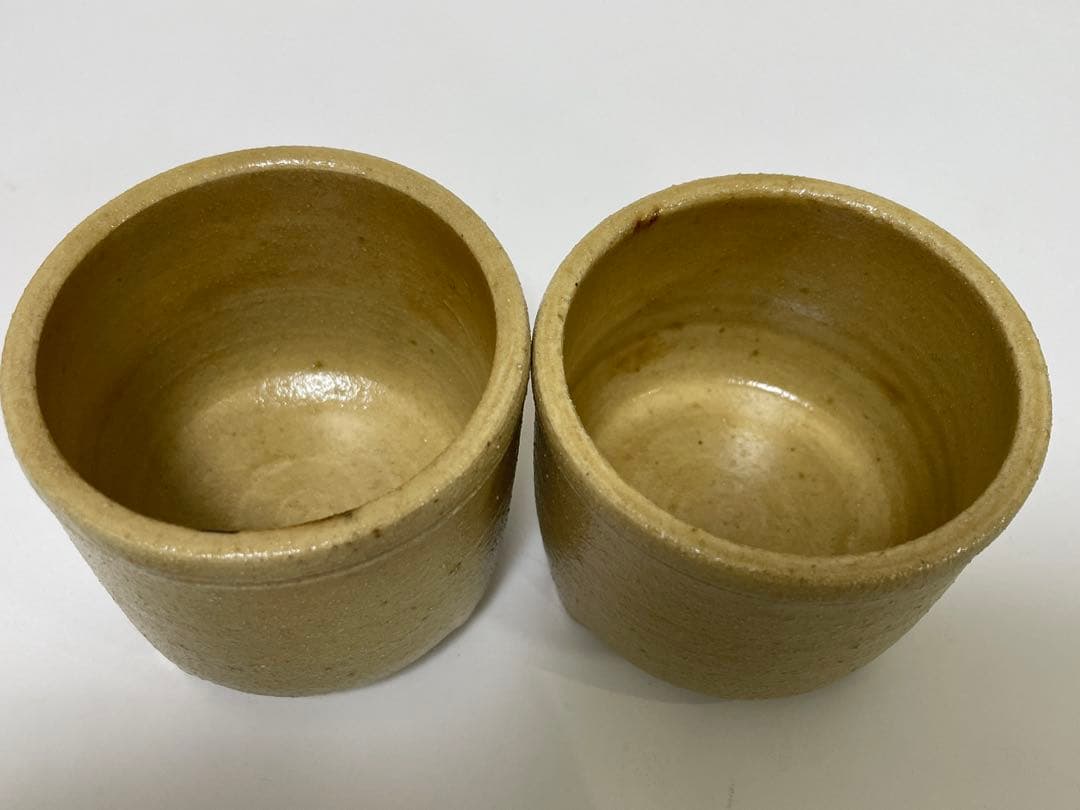 【現状品】瑞光窯 佐々木八十二 造 黄瀬戸香炉 一対 共箱