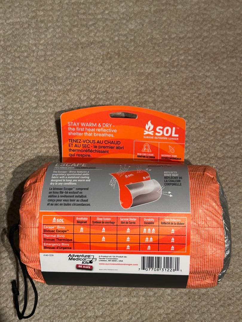 美品　SOL Escape Bivvy シェラフカバー