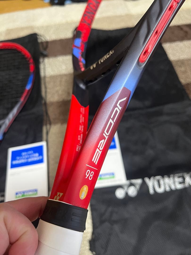 カスタムフィット！！YONEX 旧VCORE 98 テニスラケット２本セットG2