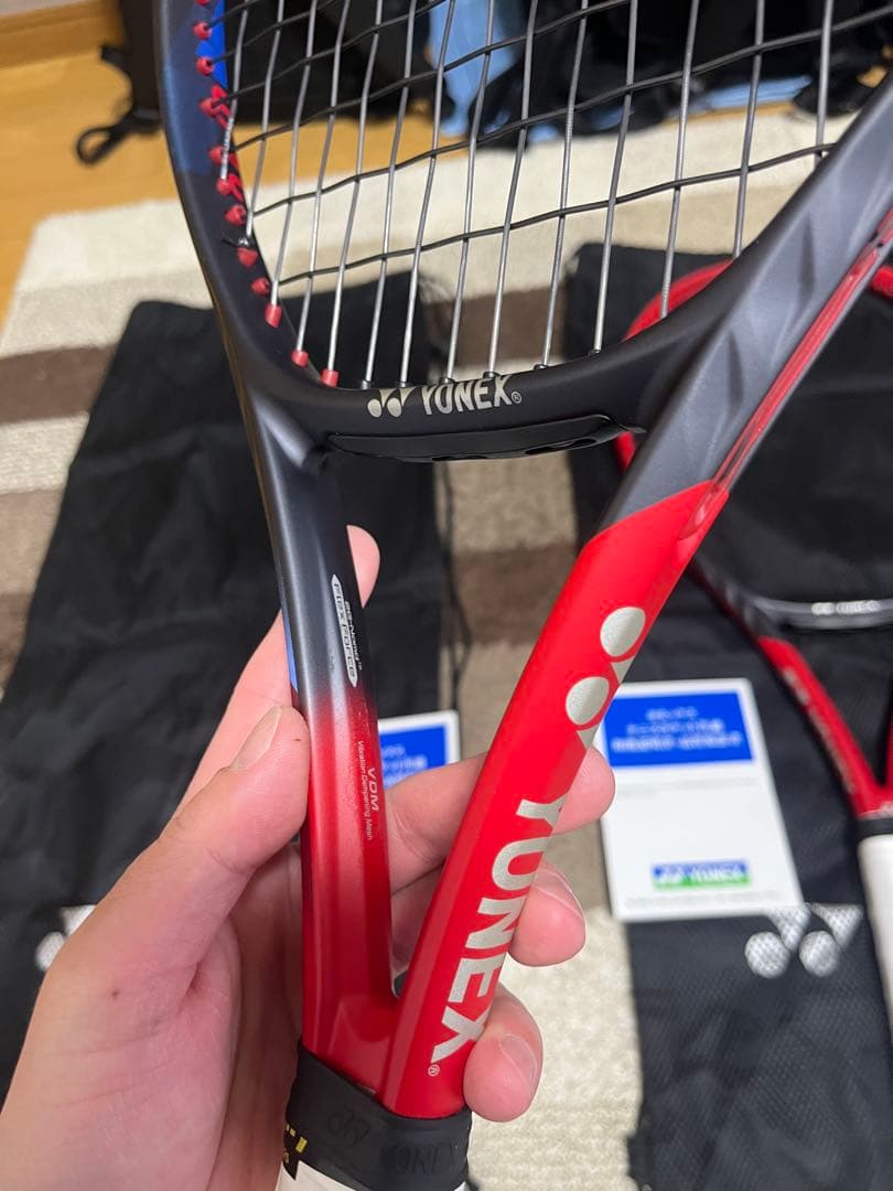 カスタムフィット！！YONEX 旧VCORE 98 テニスラケット２本セットG2