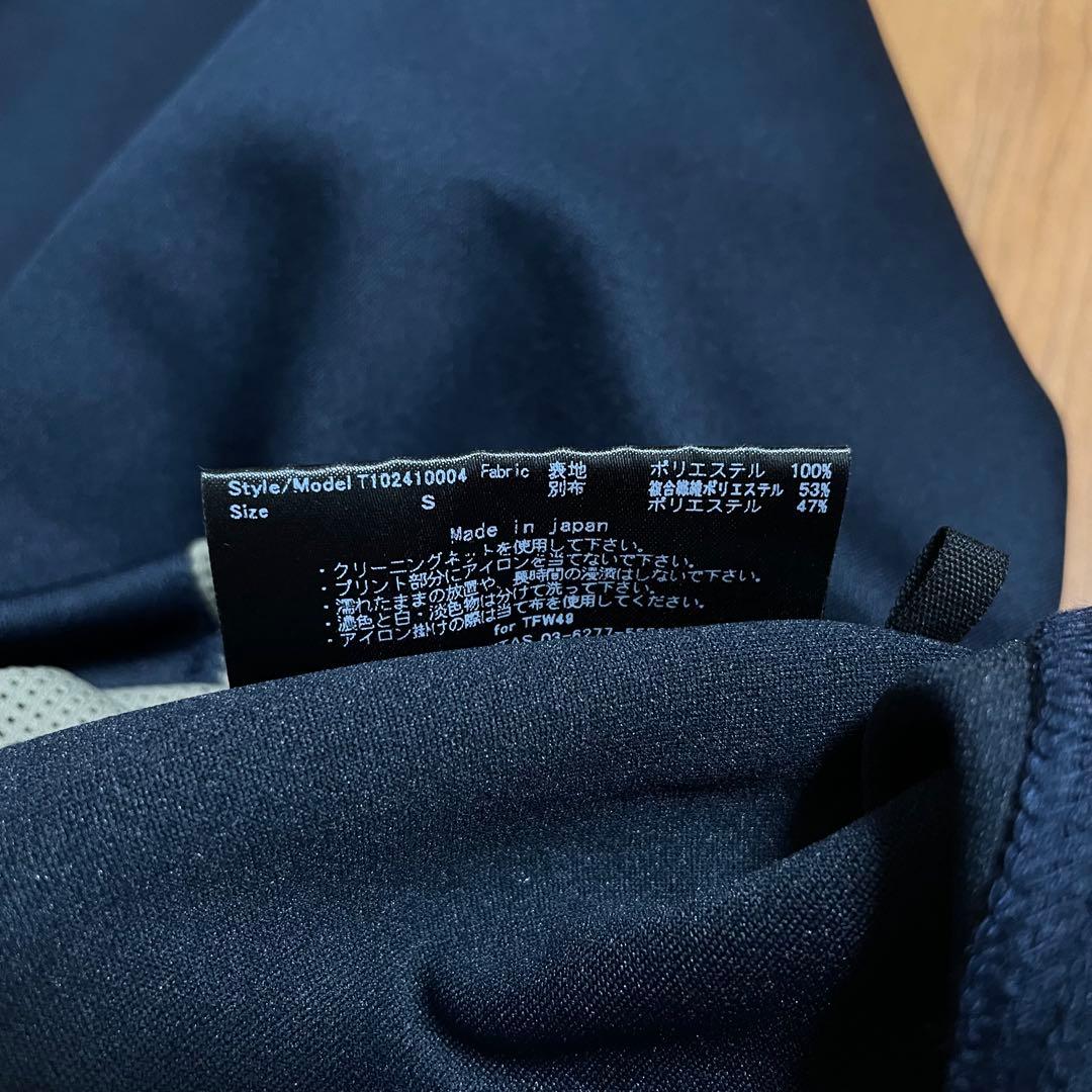 TFW49 モックネック　Tシャツ ネイビー　S ゴルフ